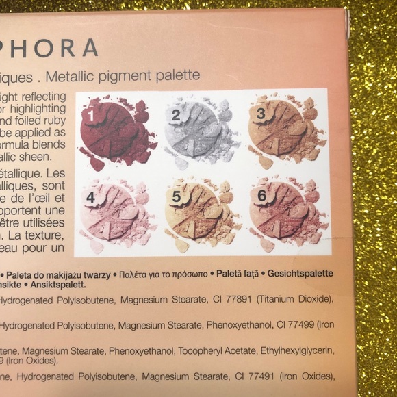 BNIB! Sealed! Sephora Metallic Pigment Palette π¨ - Picture 2 of 4
